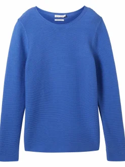 Damen Tom Tailor Damen Pullover in Ottoman Ripp