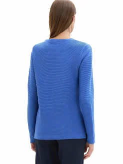 Damen Tom Tailor Damen Pullover in Ottoman Ripp