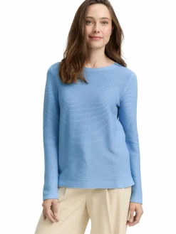 Damen Tom Tailor Damen Pullover in Ottoman Ripp