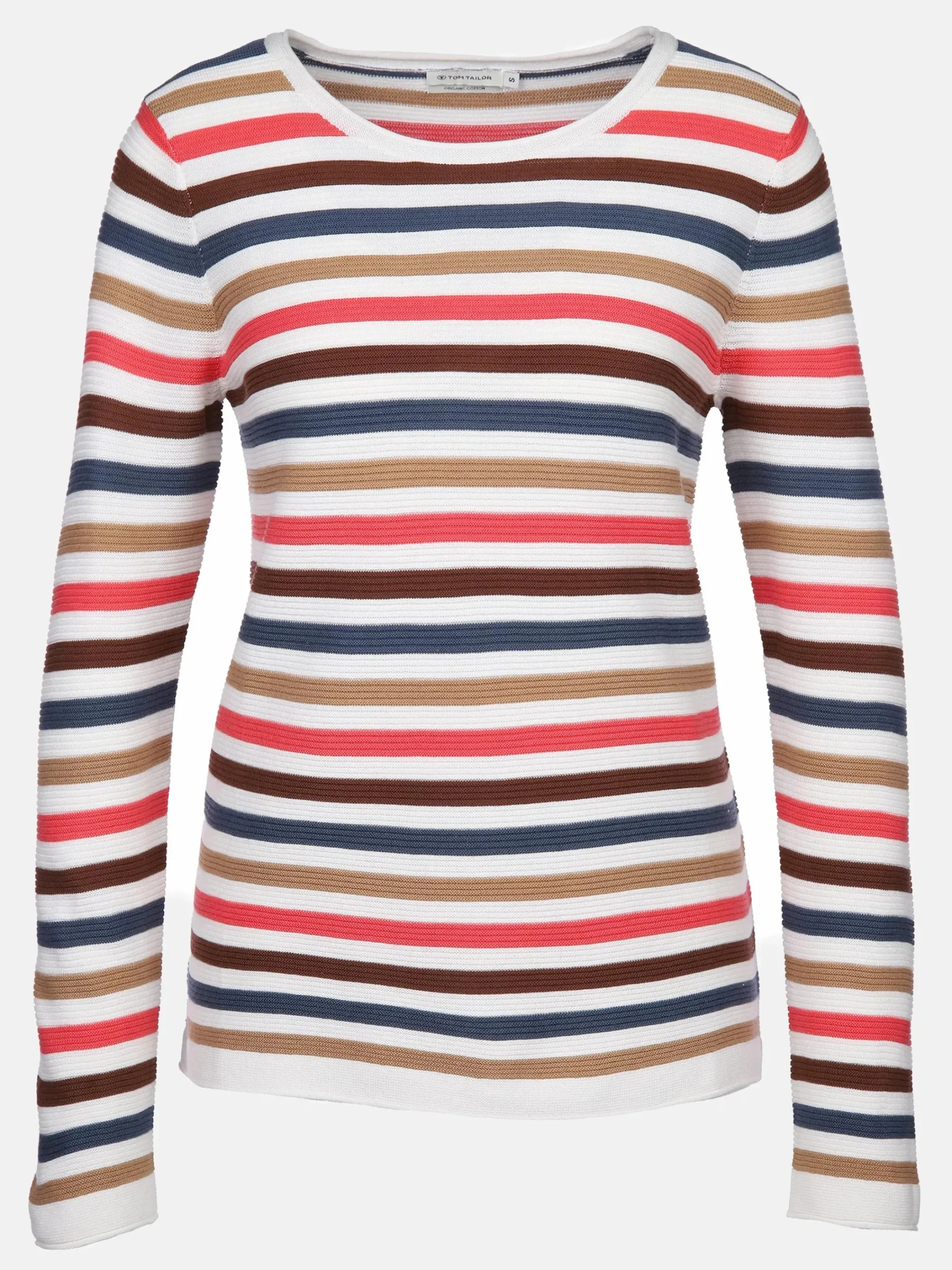 Damen Tom Tailor Damen Pullover in Ottoman Ripp