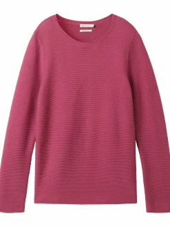 Damen Tom Tailor Damen Pullover in Ottoman Ripp