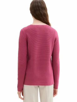 Damen Tom Tailor Damen Pullover in Ottoman Ripp