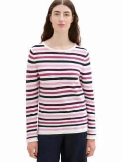 Damen Tom Tailor Damen Pullover in Ottoman Ripp