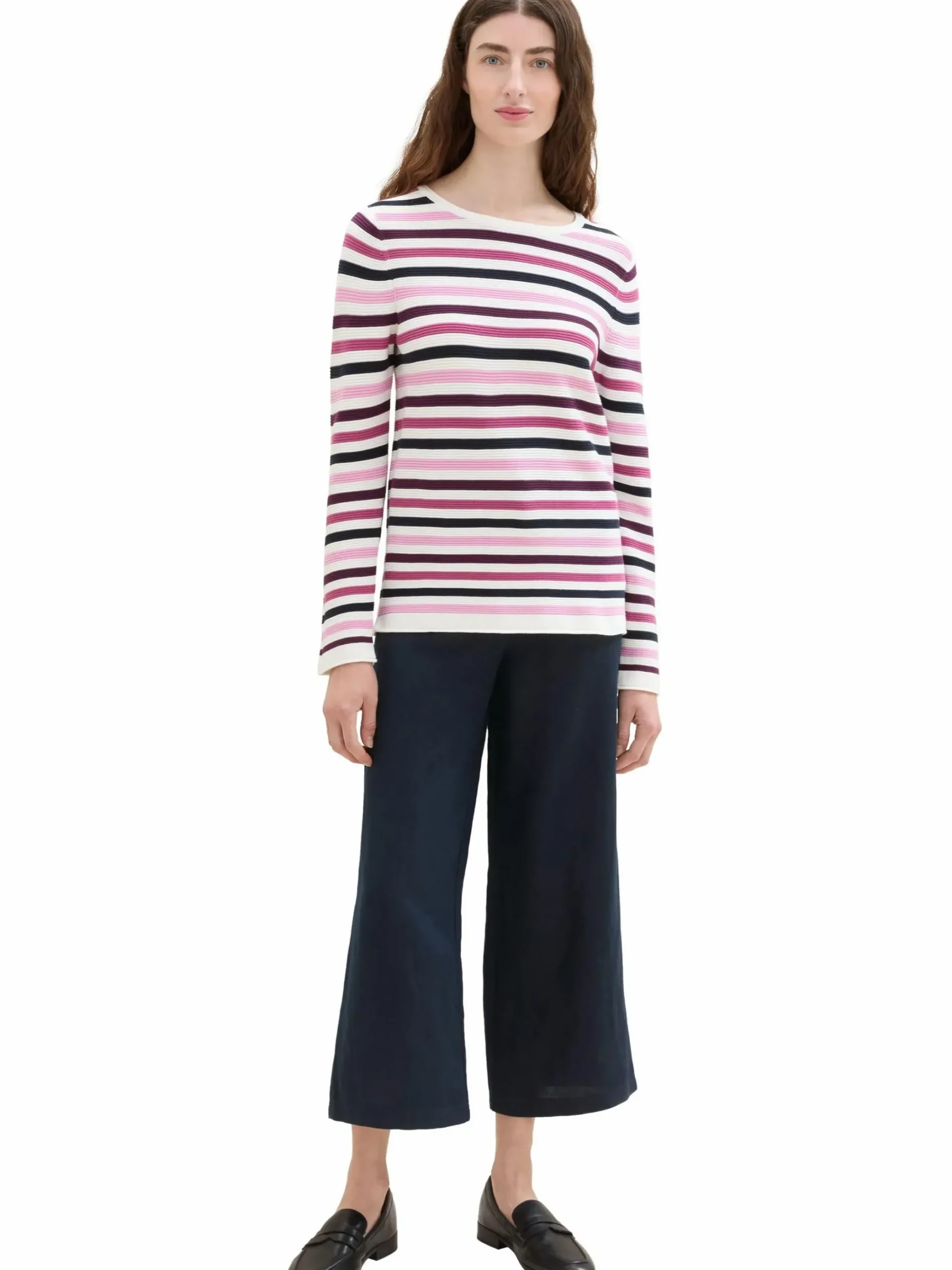 Damen Tom Tailor Damen Pullover in Ottoman Ripp