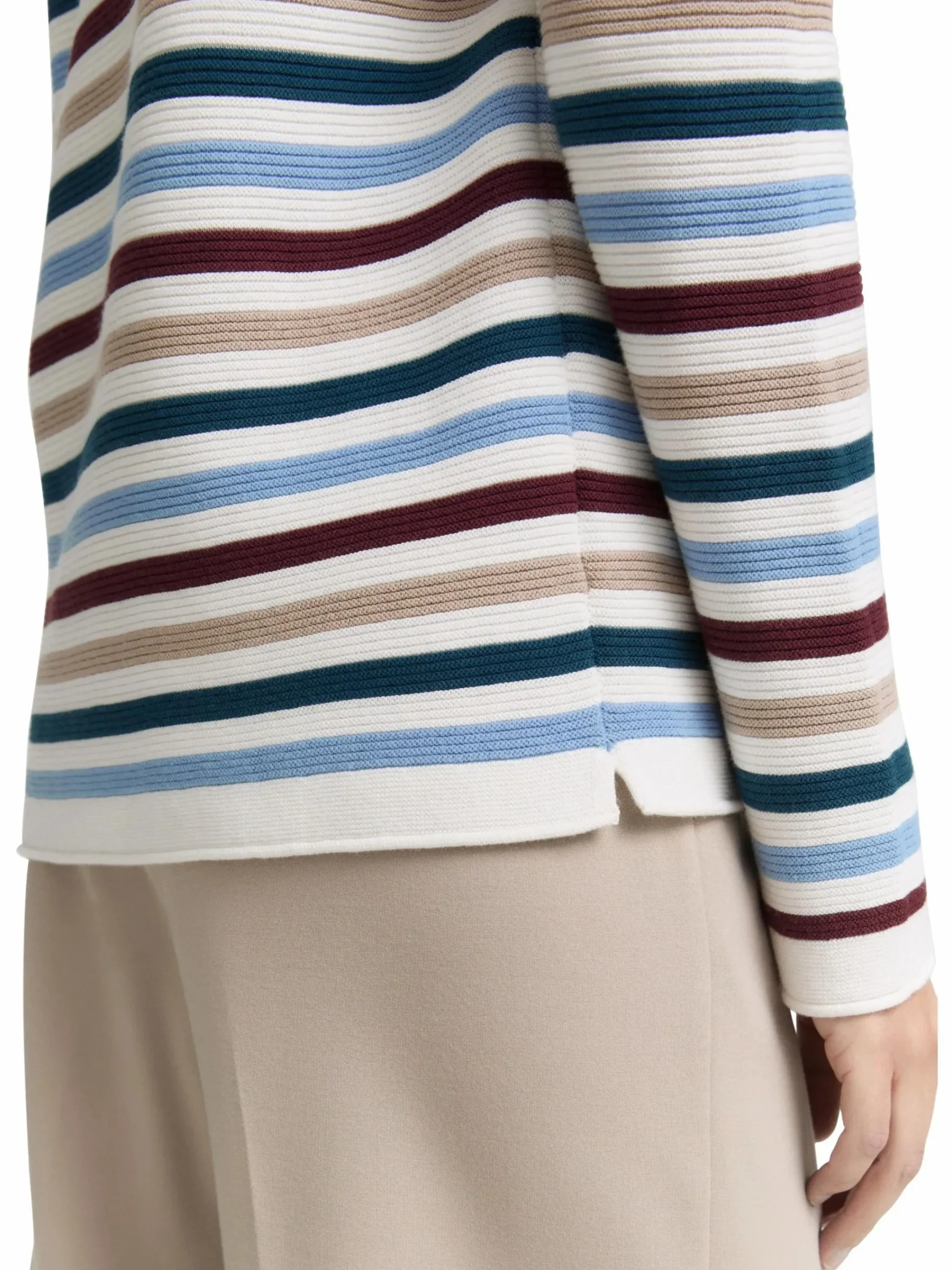 Damen Tom Tailor Damen Pullover in Ottoman Ripp