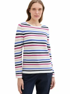 Damen Tom Tailor Damen Pullover in Ottoman Ripp