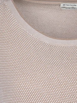 Damen Tom Tailor Damen Pullover in Waffelstruktur