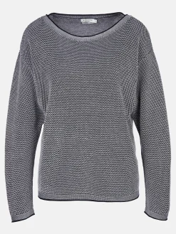 Damen Tom Tailor Damen Pullover in Waffelstruktur
