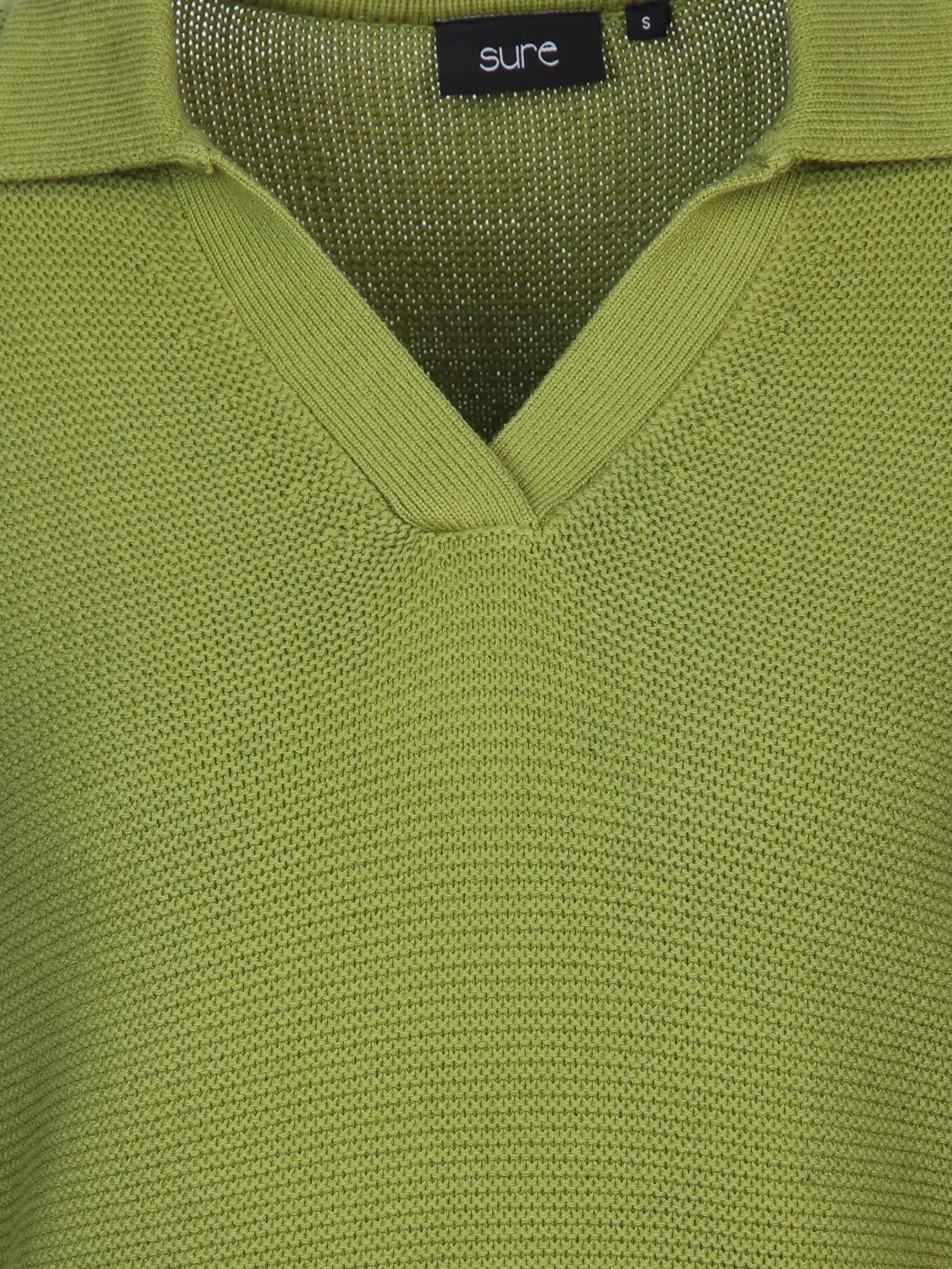 Damen Sure Damen Pullover mit Polokragen und Streifen