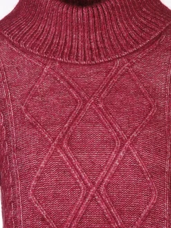 Damen Sure Damen Pullover mit Rollkragen und Muster