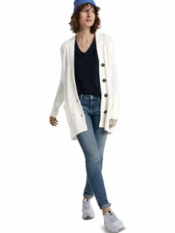 Damen Tom Tailor Damen Pullover mit V-Ausschnitt