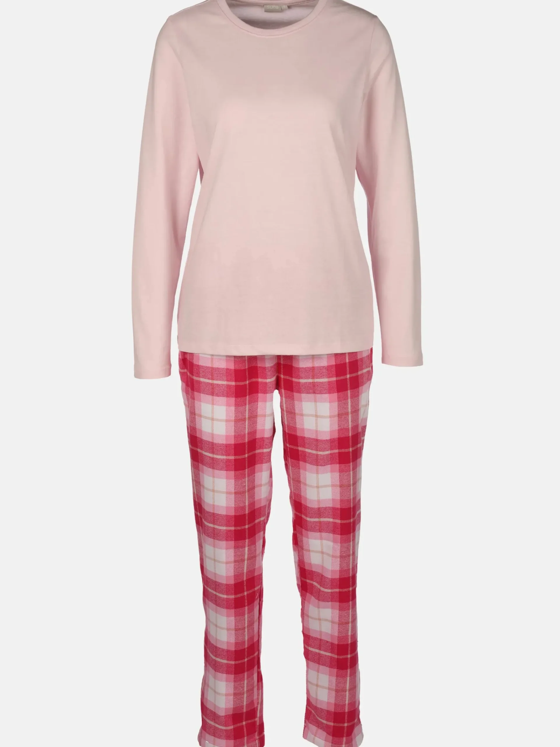 Damen Sure Damen Pyjama mit Flanellhose