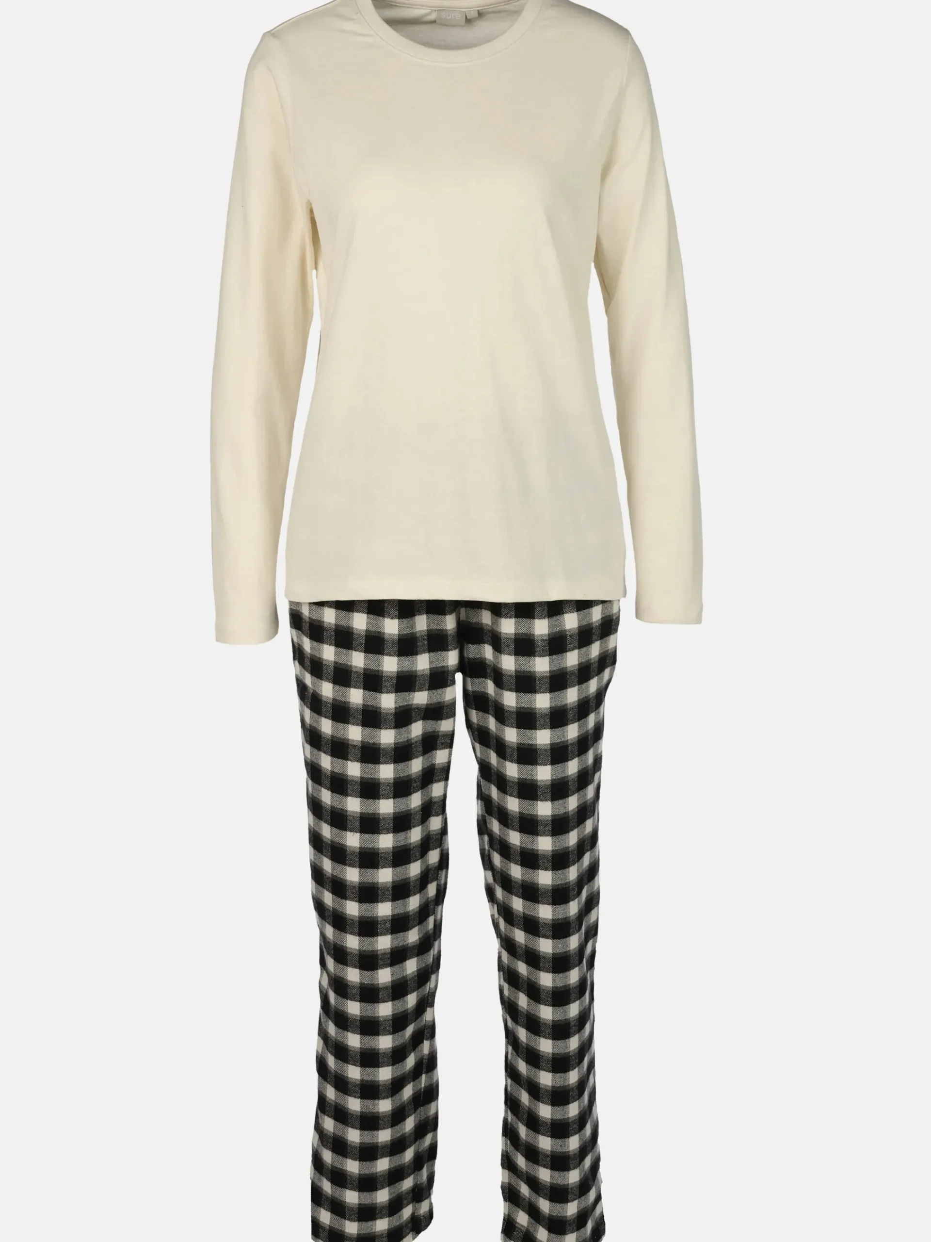 Damen Sure Damen Pyjama mit Flanellhose