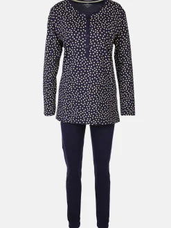 Damen Götzburg Damen Pyjama mit Knopfleiste