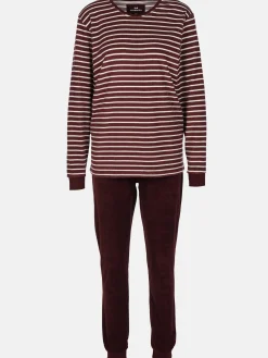 Damen Götzburg Damen Pyjama mit Streifen