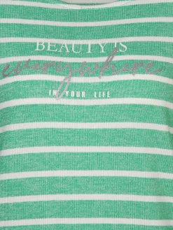 Damen Sure Damen Ringelshirt in Strickoptik