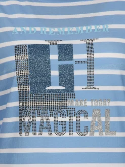 Damen Lisa Tossa Damen Ringelshirt mit Glitzerprint