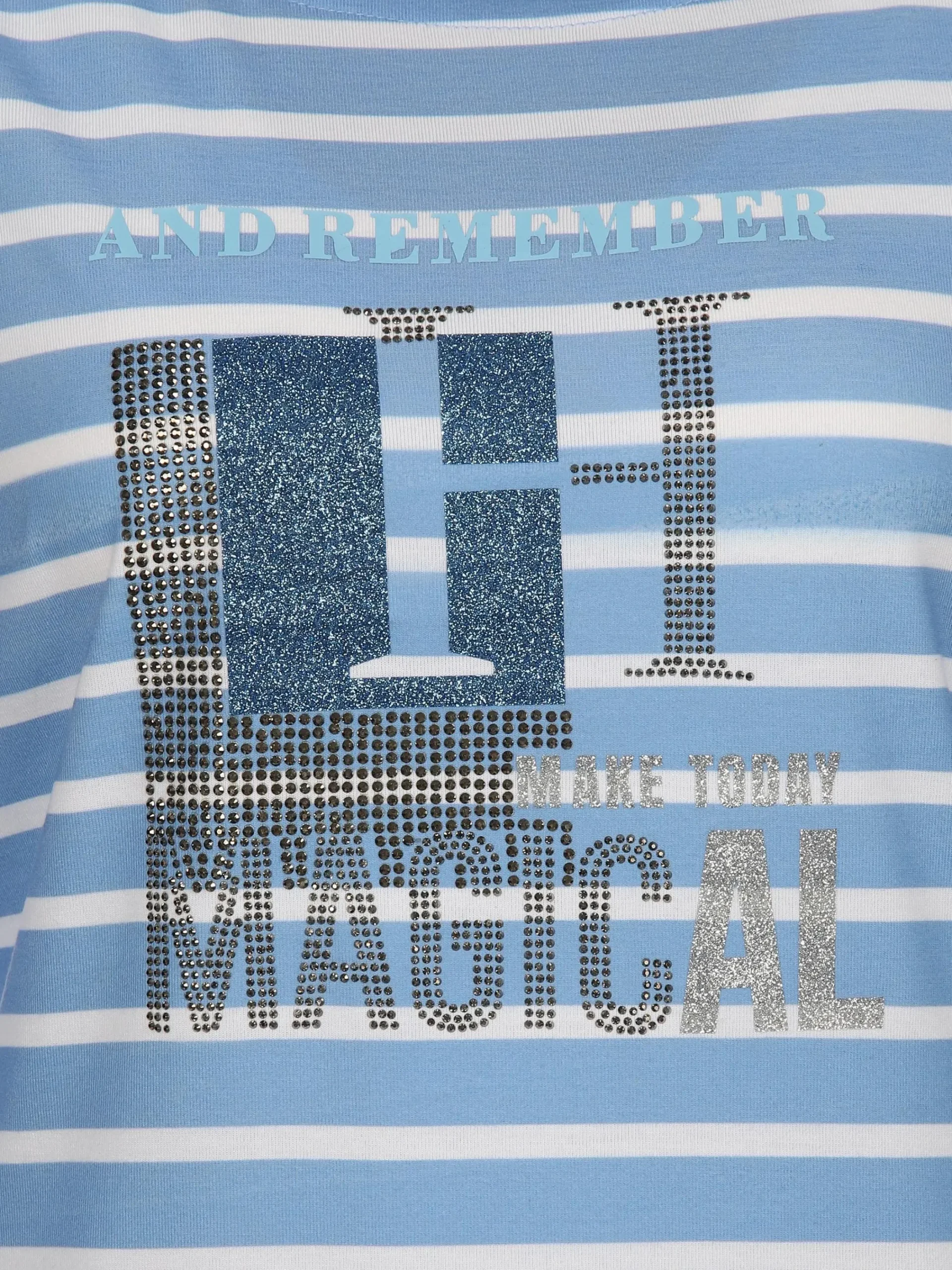 Damen Lisa Tossa Damen Ringelshirt mit Glitzerprint