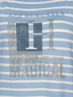 Damen Lisa Tossa Damen Ringelshirt mit Glitzerprint