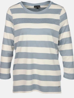 Damen Lisa Tossa Damen Ringelshirt mit Strasssteinchen