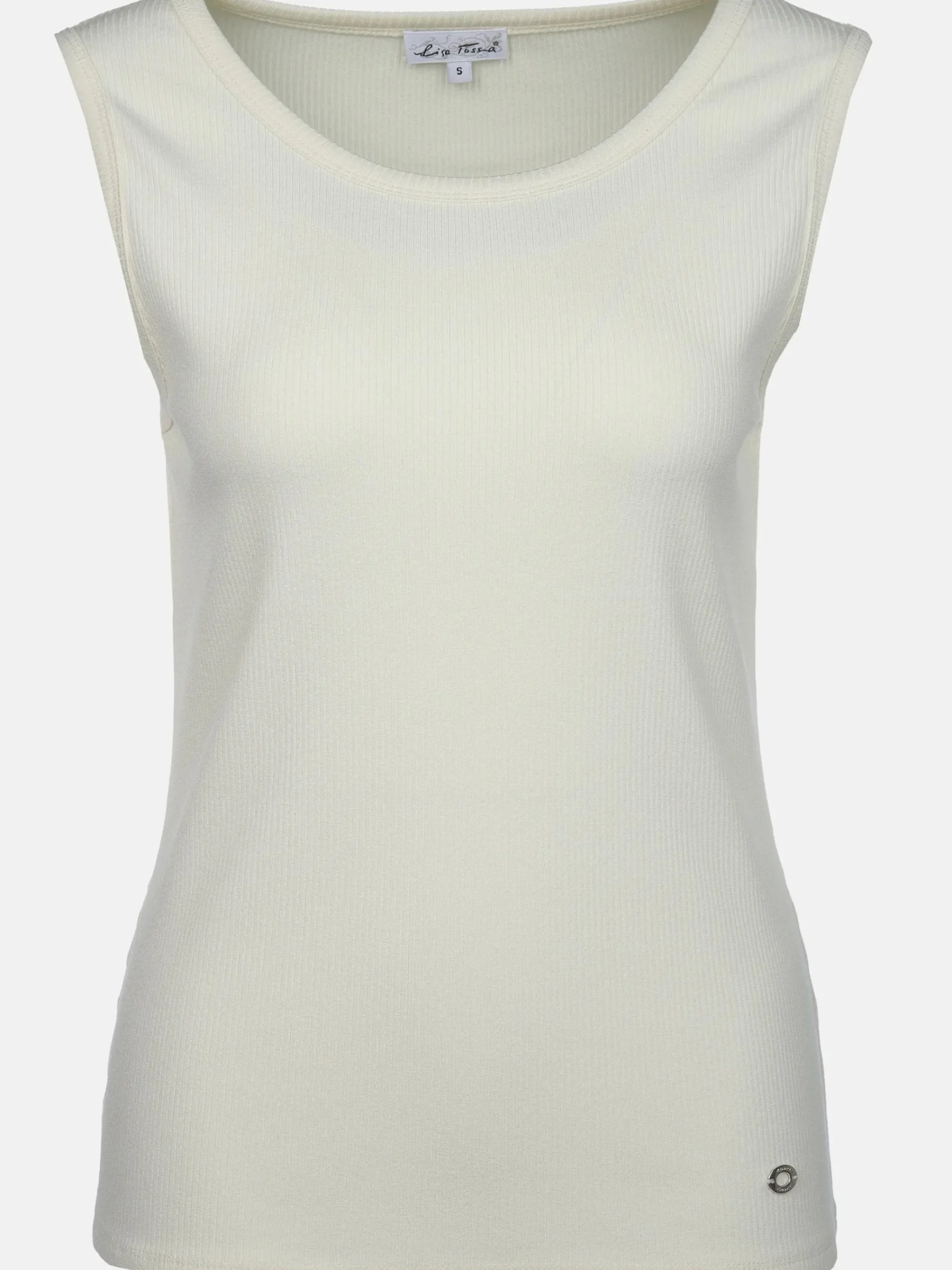 Damen Lisa Tossa Damen Ripp Top unifarben