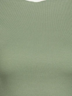 Damen IX-O Damen Rippshirt im Cropped Style