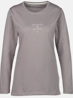 Damen byLouise Damen Schlafshirt mit kleinem Schriftzug