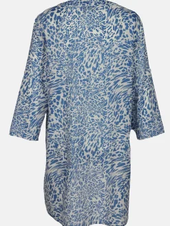 Damen Apricot Damen Schlupfbluse mit Alloverprint