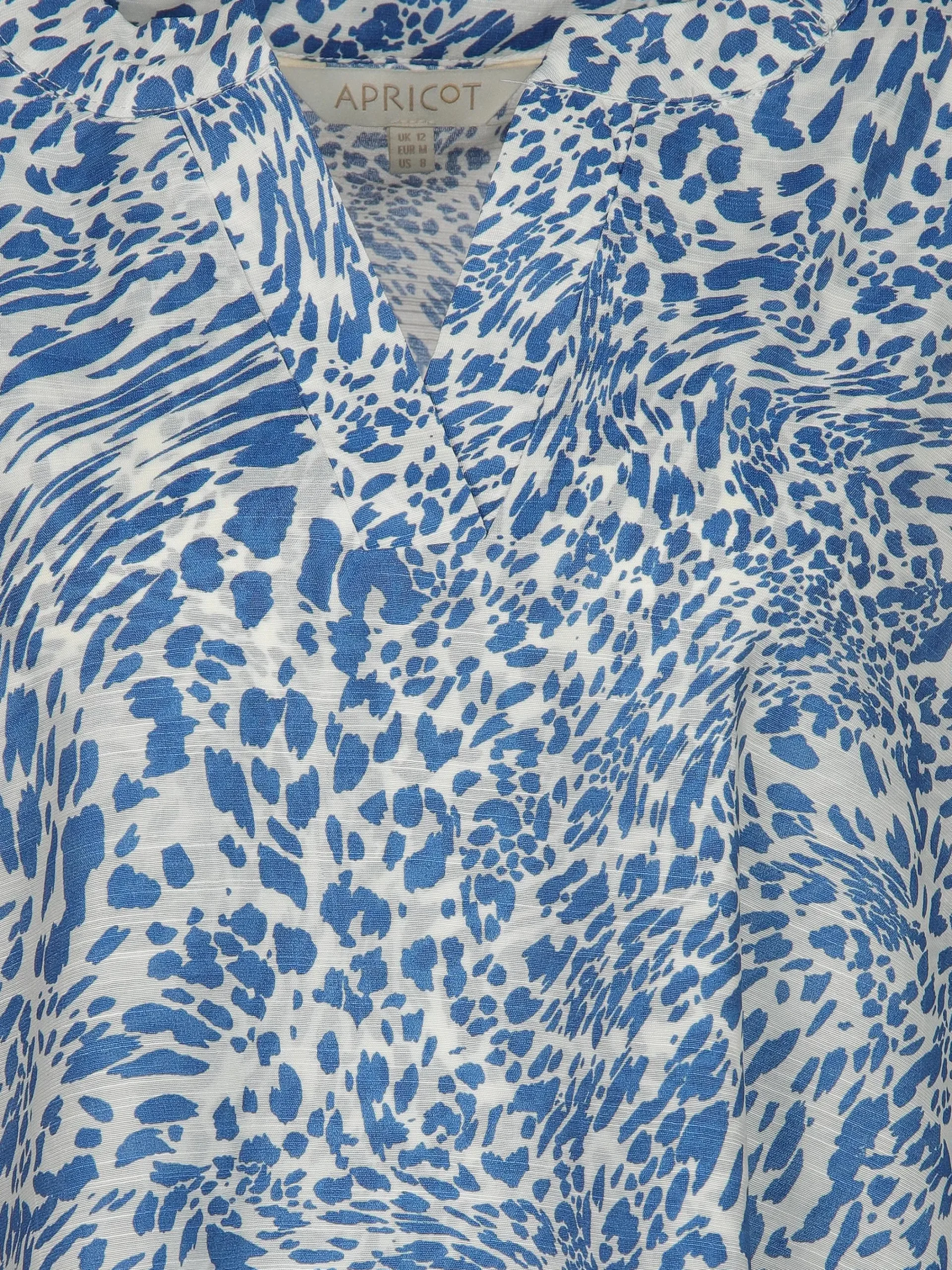 Damen Apricot Damen Schlupfbluse mit Alloverprint