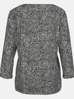 Damen Sure Damen Shirt mit Alloverprint und 3/4 Ärmel