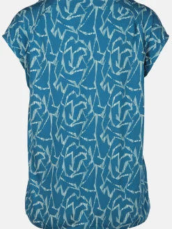 Damen Sure Damen Shirt mit Alloverprint und Gummibund
