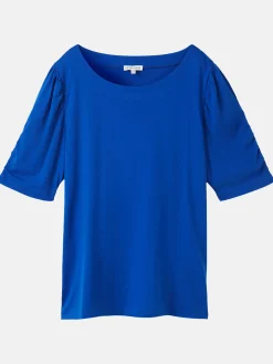 Damen Tom Tailor Damen Shirt mit edler Raffung