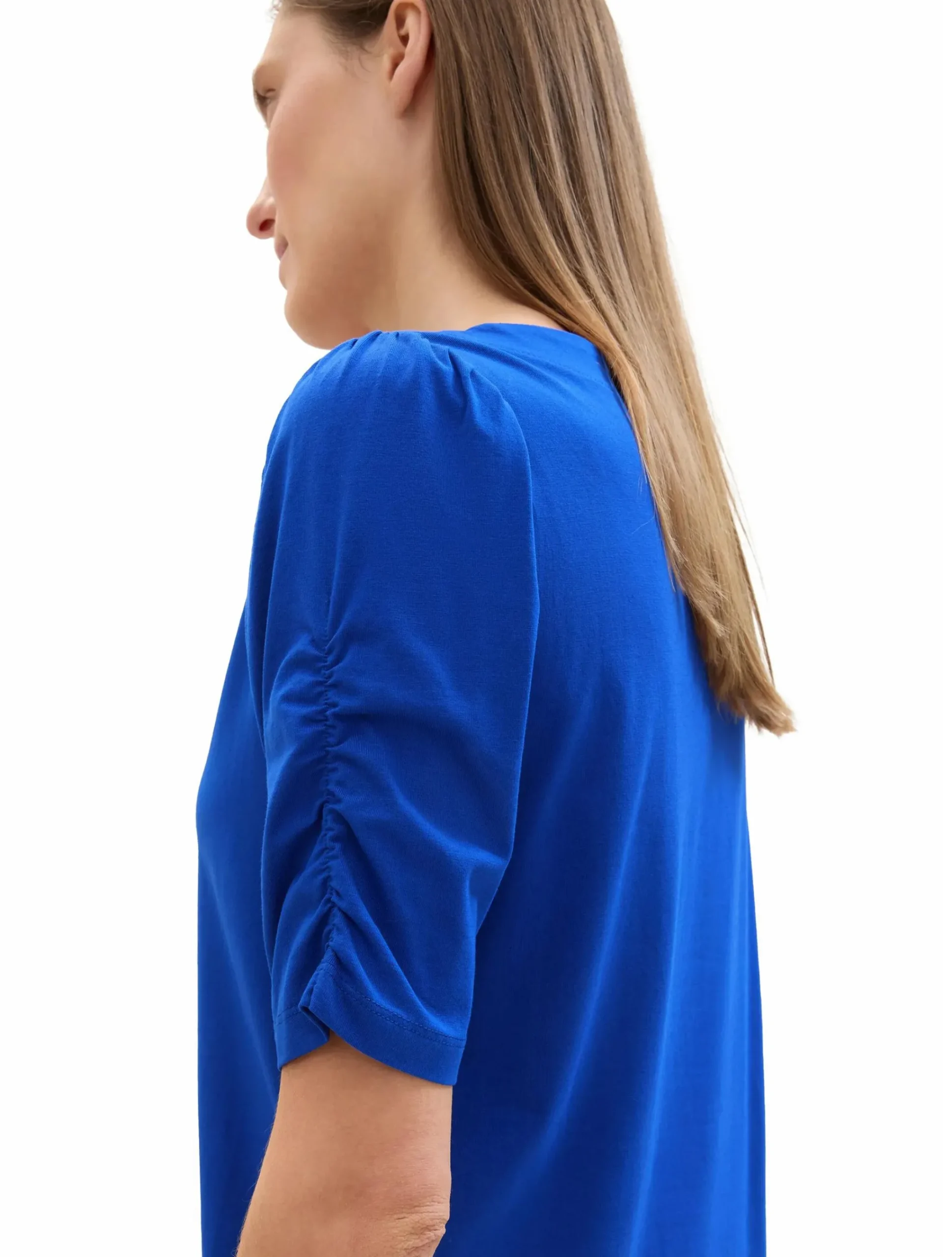 Damen Tom Tailor Damen Shirt mit edler Raffung