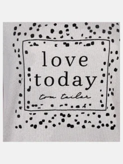 Damen Tom Tailor Damen Shirt mit geflocktem Print