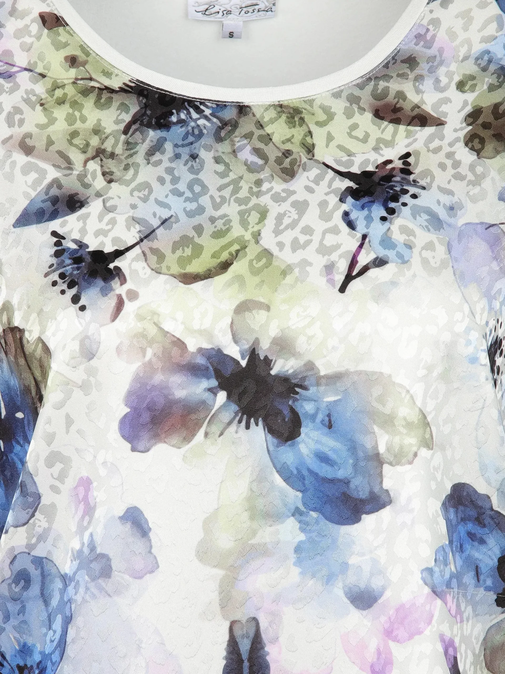 Damen Lisa Tossa Damen Shirt mit Glanzeffekt