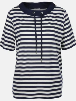 Damen Sure Damen Shirt mit Kordel im Ringellook