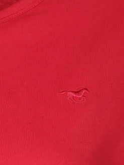 Damen Mustang Damen Shirt mit Logostickerei