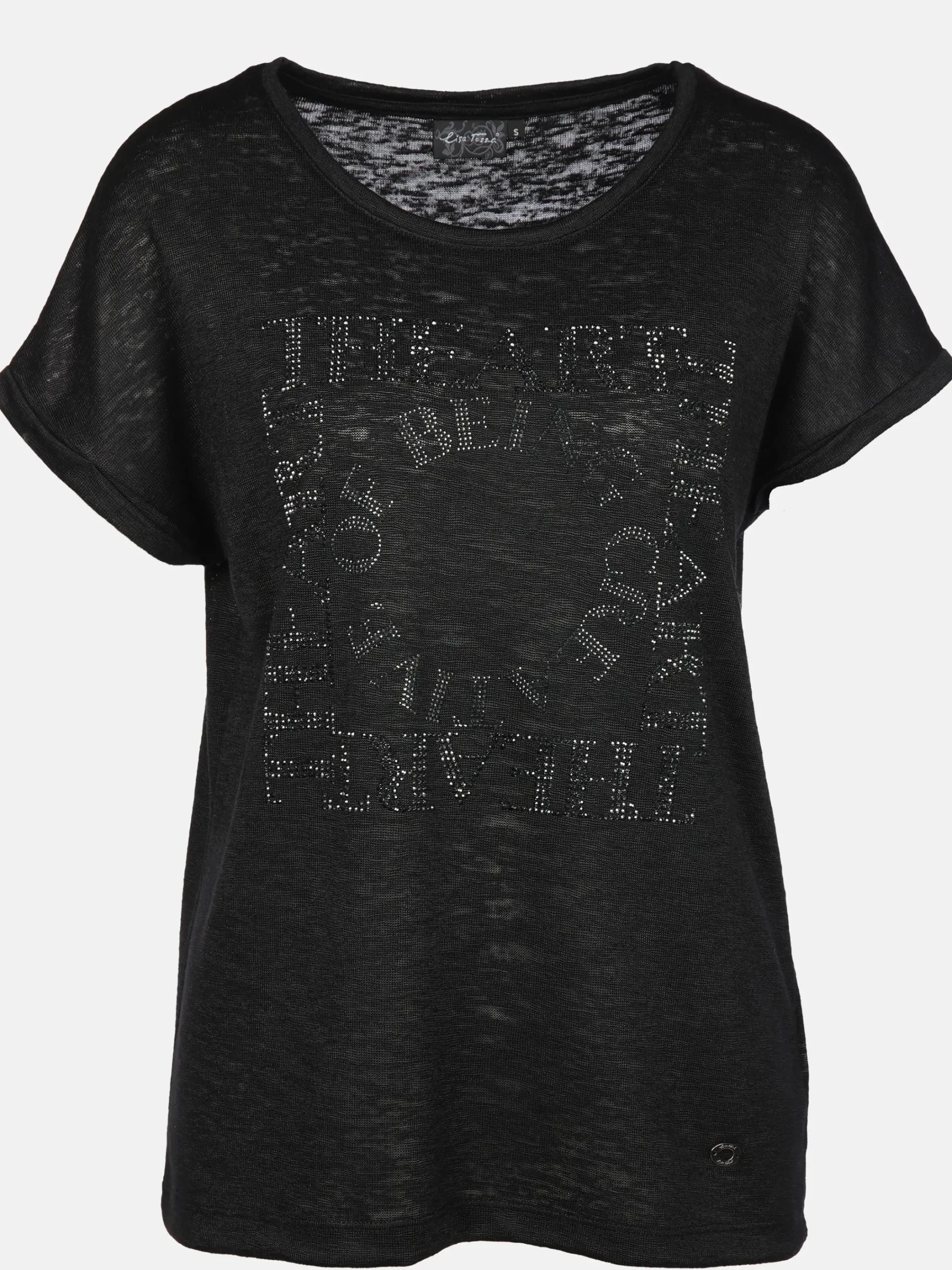 Damen Lisa Tossa Damen Shirt mit Strassapplikationen