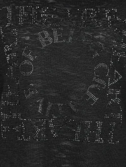 Damen Lisa Tossa Damen Shirt mit Strassapplikationen