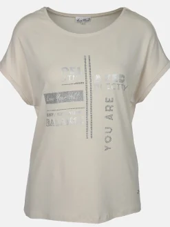 Damen Lisa Tossa Damen Shirt mit Strassapplikationen