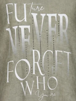 Damen Lisa Tossa Damen Shirt mit Strassapplikationen