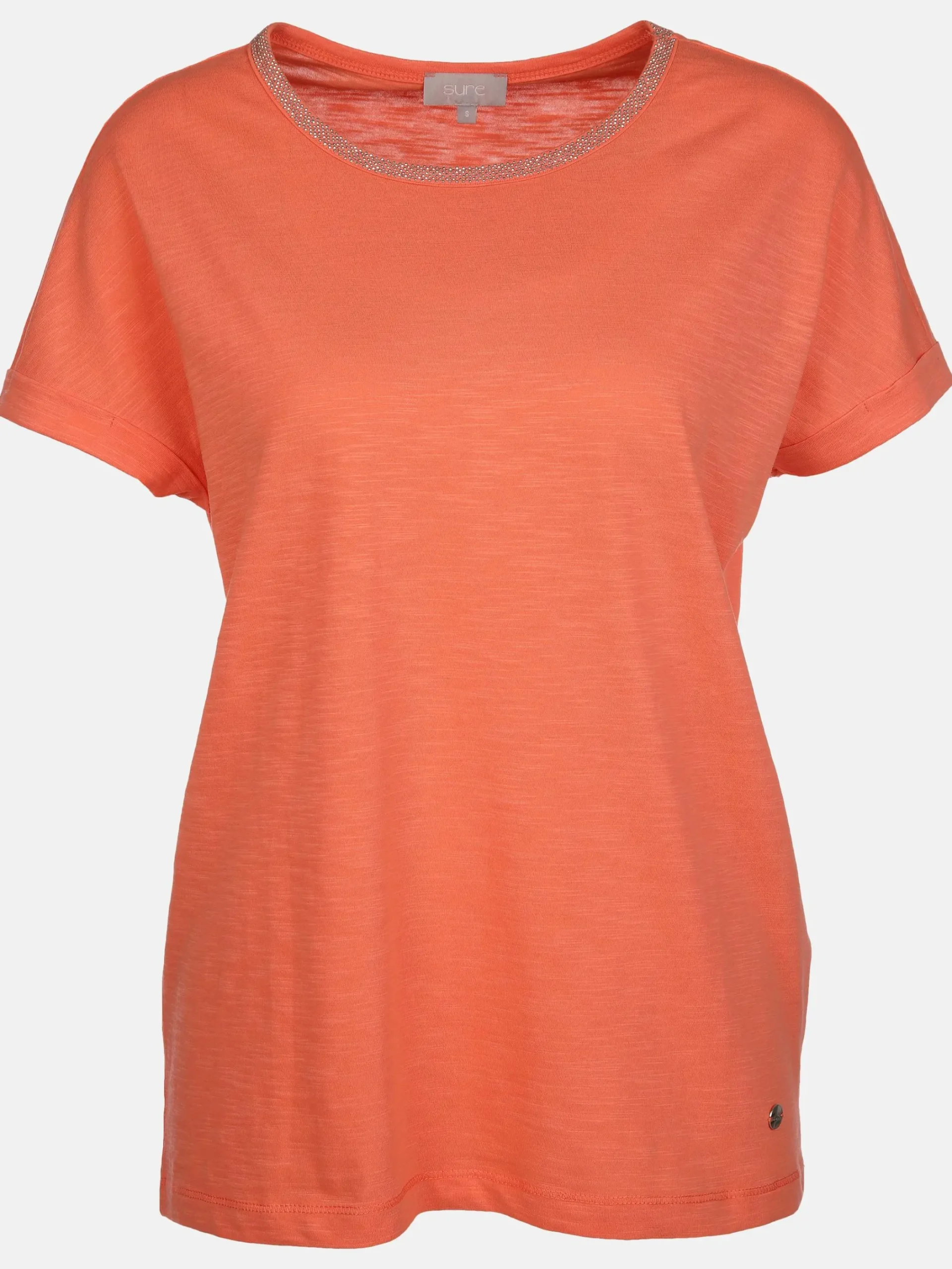 Damen Sure Damen Shirt mit Strassbesatz