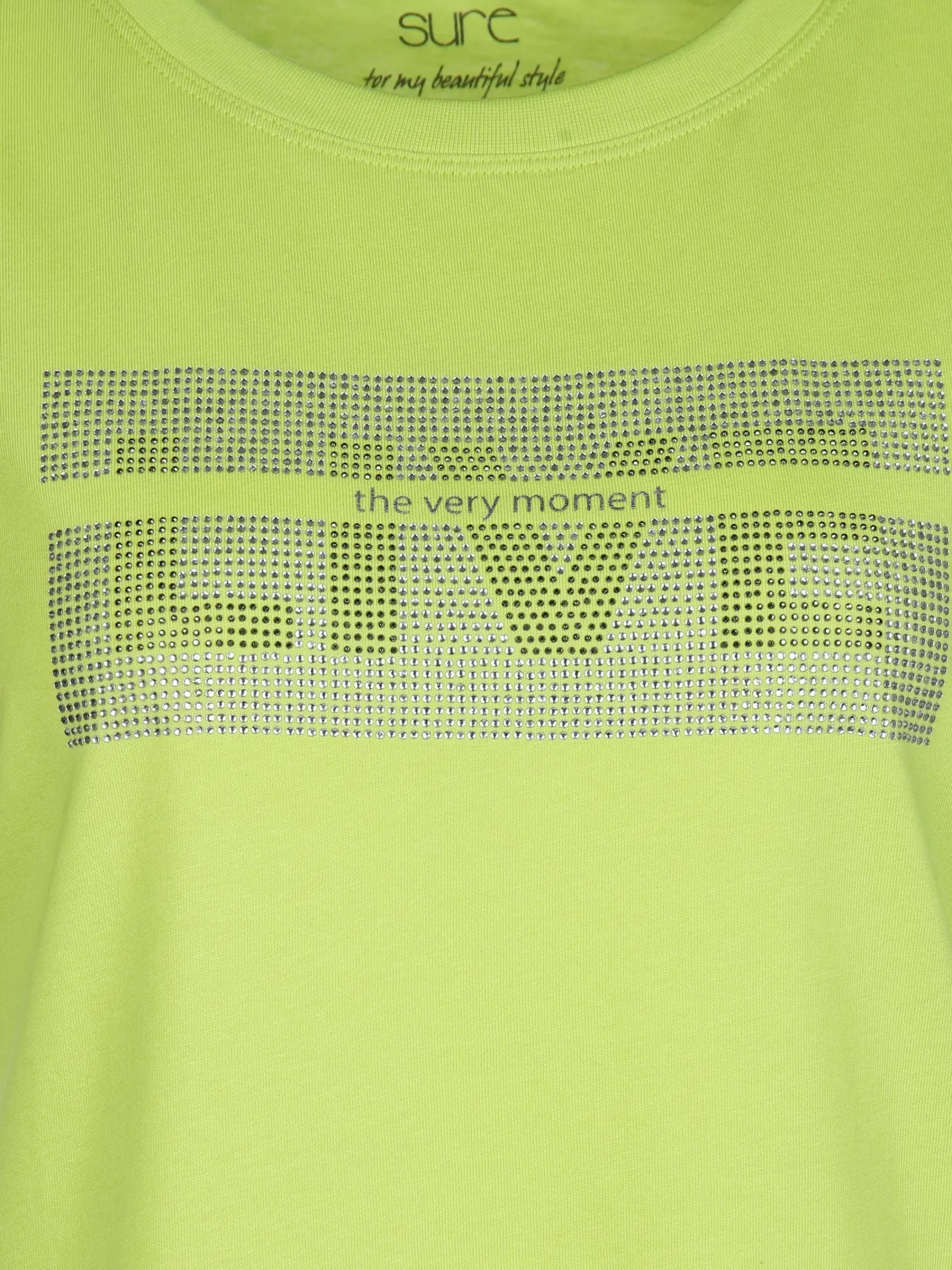 Damen Sure Damen Shirt mit Strassbesatz