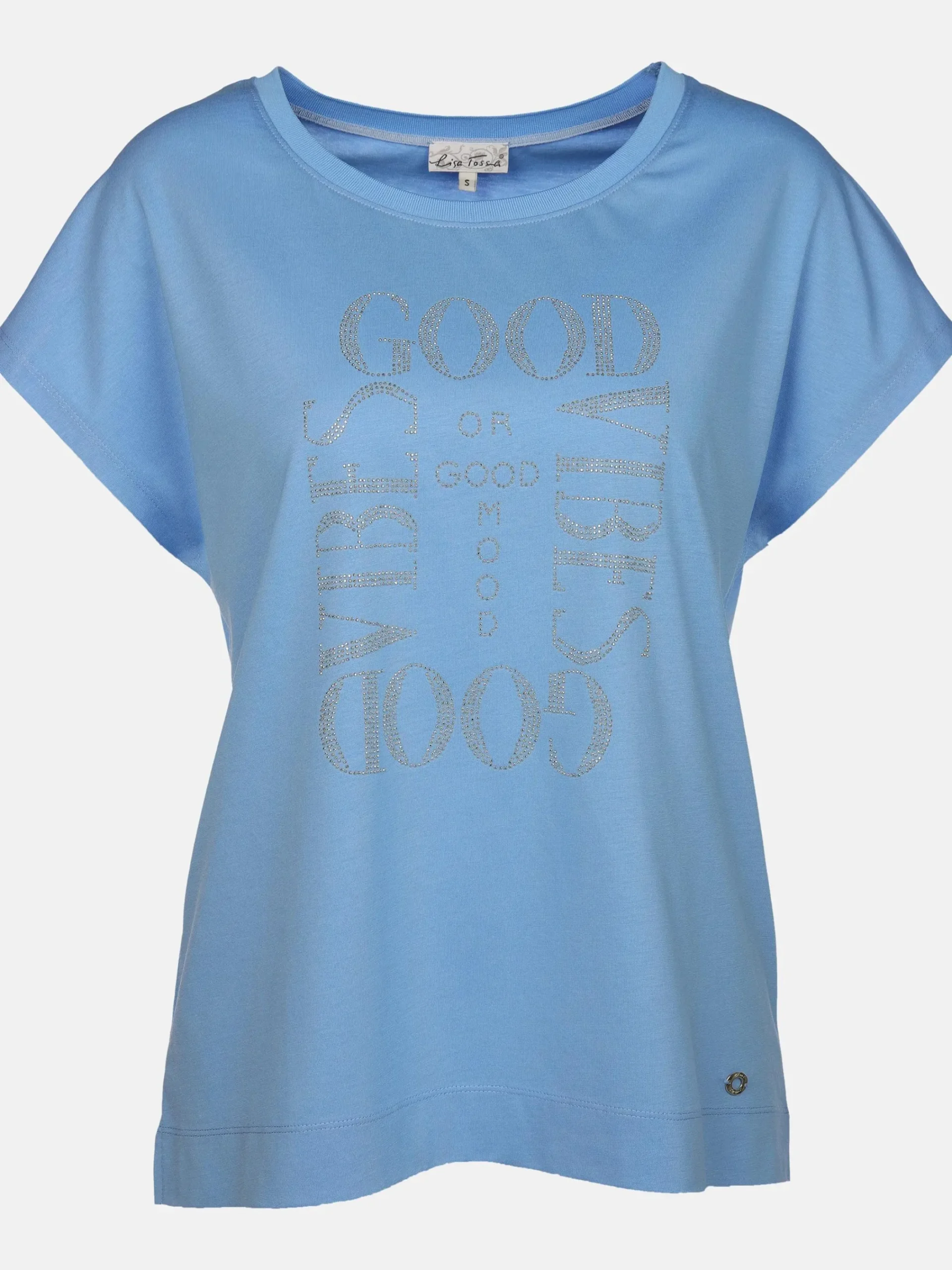 Damen Lisa Tossa Damen Shirt mit Strassbesatz