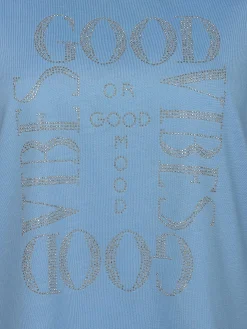 Damen Lisa Tossa Damen Shirt mit Strassbesatz