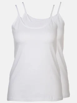 Damen Sure Damen Spaghettiträger Unterhemd im 2er Pack