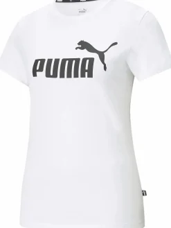 Damen Puma Damen Sport Shirt mit Logoprint
