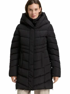 Damen Tom Tailor Damen Steppmantel mit Kapuze