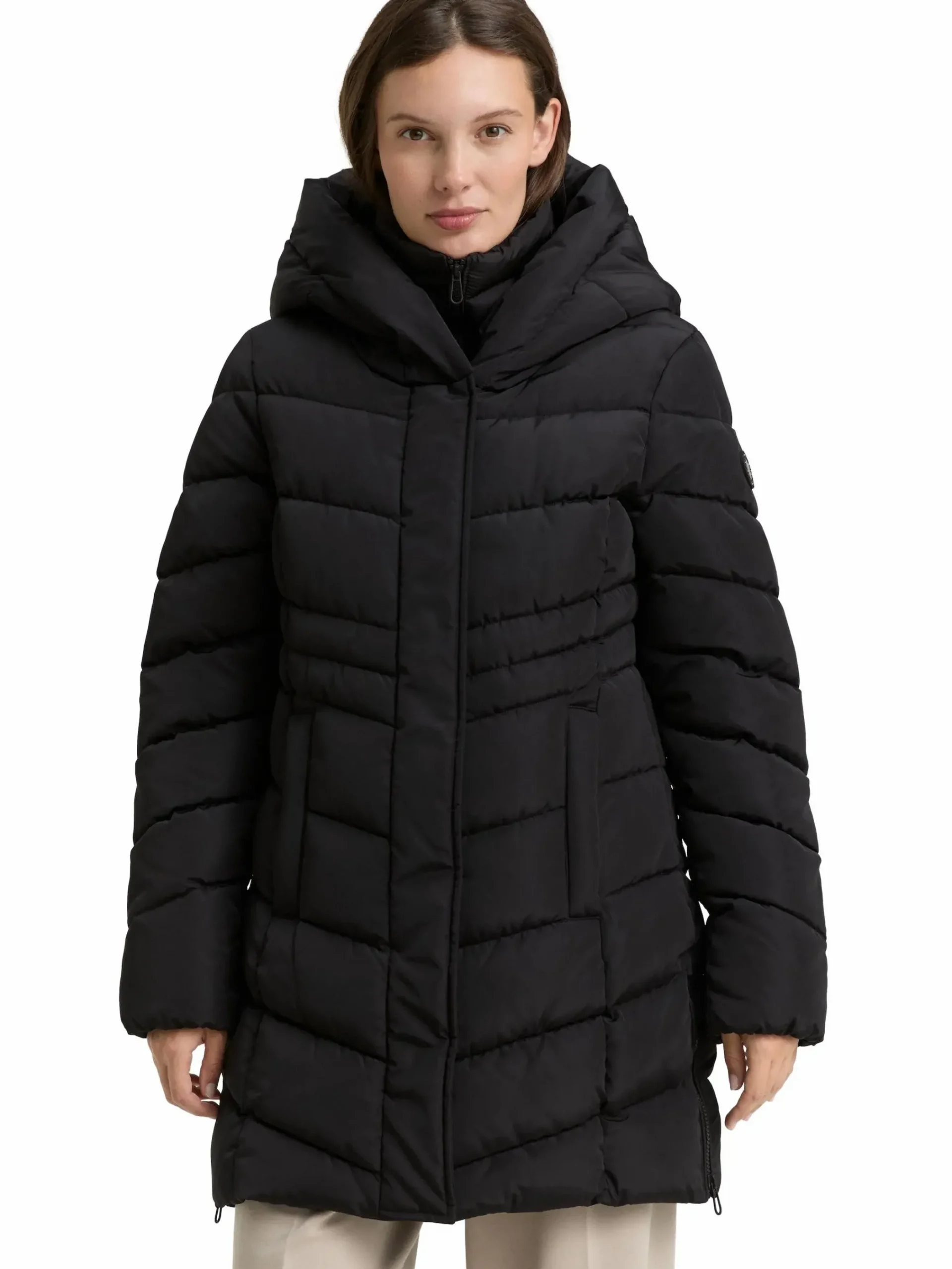 Damen Tom Tailor Damen Steppmantel mit Kapuze