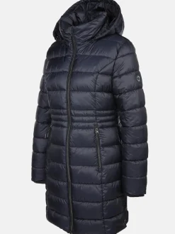 Damen Lisa Tossa Damen Steppmantel mit Kapuze